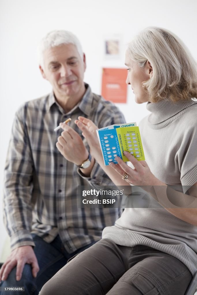 Smoking Treatment Elderly Person