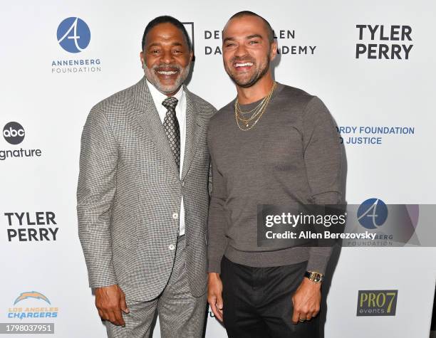 Norm Nixon and Jesse Williams attend Debbie Allen Dance Academy "A Night to Remember" Gala at Debbie Allen Dance Academy on November 16, 2023 in Los...