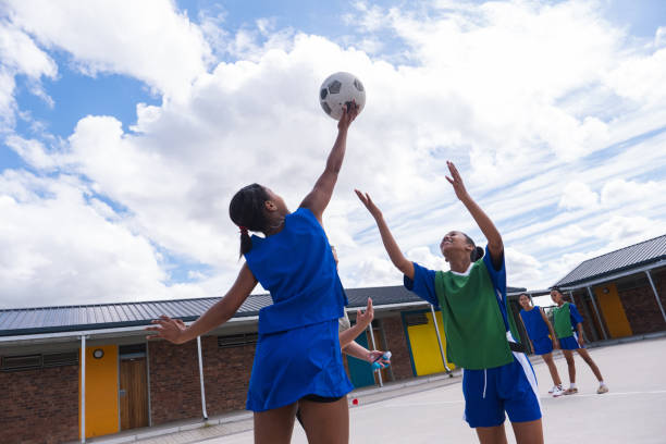 Netbol 459 Girl Playing Netball Stock Photos, High-Res Pictures, and Images ...