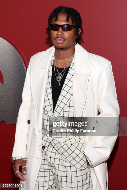 Ishod Wair arrives at the GQ Men of the Year Party 2023 at Bar Marmont on November 16, 2023 in Los Angeles, California.