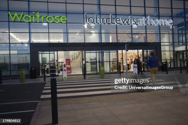 The first joint Waitrose and John Lewis store opened in Ipswich, Suffolk, England in November 2012.