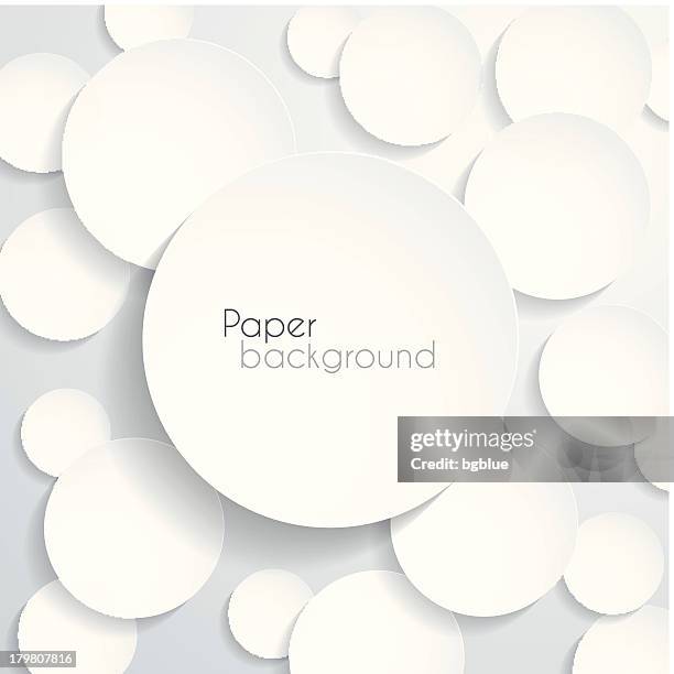 papier kreis hintergrund - papierstück stock-grafiken, -clipart, -cartoons und -symbole