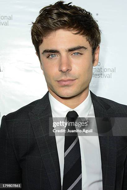 Zac Efron attends premiere of Parkland at Roy Thomson Hall on September 6, 2013 in Toronto, Canada.