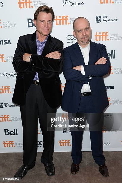 Brett Stimely and Paul Giamatti attend the premiere of Parkland at Roy Thomson Hall on September 6, 2013 in Toronto, Canada.