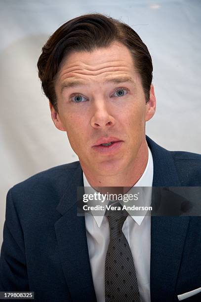 Benedict Cumberbatch at "The Fifth Estate" Press Conference at the Ritz Carlton on September 6, 2013 in Toronto, Ontario.