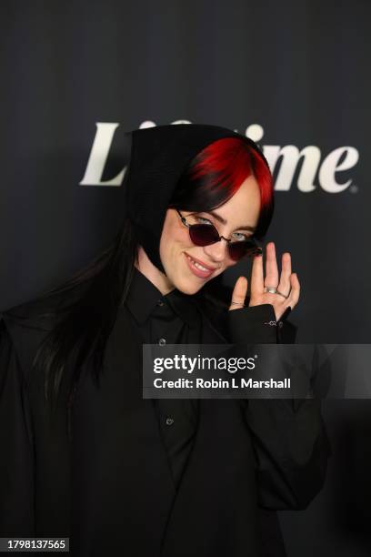 Billie Eilish attends the 2023 Variety Power Of Women event at Mother Wolf on November 16, 2023 in Los Angeles, California.