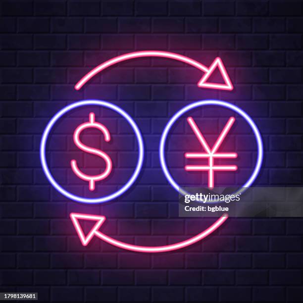 Devises Mur 8 770 Symbole Du Yen Illustrations haute résolution - Getty Images