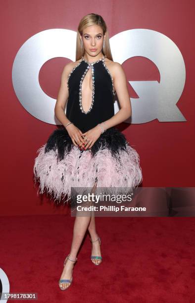 Eileen Gu arrives at the GQ Men of the Year Party 2023 at Bar Marmont on November 16, 2023 in Los Angeles, California.
