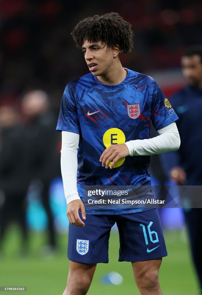 England Rico Rico Lewis of England warms up before the UEFA EURO 2024 European ...