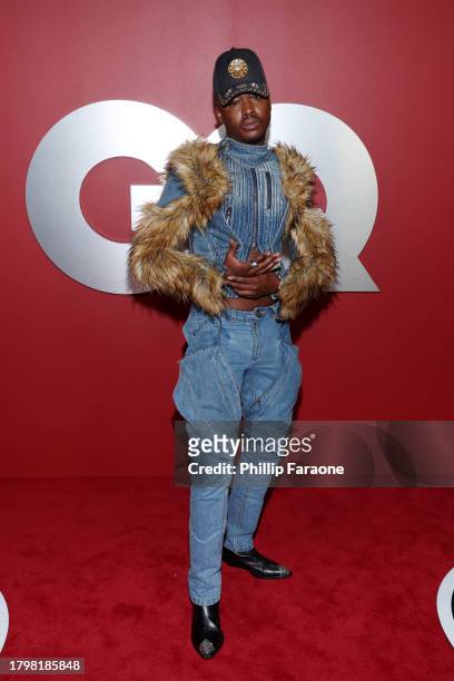 Ashton Sanders arrives at the GQ Men of the Year Party 2023 at Bar Marmont on November 16, 2023 in Los Angeles, California.