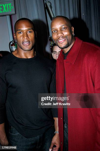 Henry Simmons and guest during Motorola Hosts 5th Anniversary Party Benefiting Toys for Tots - Inside at 3526 Hayden in Culver City, California,...