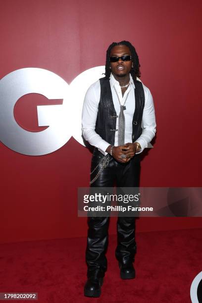 Gunna arrives at the GQ Men of the Year Party 2023 at Bar Marmont on November 16, 2023 in Los Angeles, California.