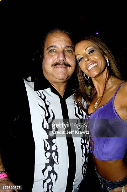 Ron Jeremy and Tabitha Stevens during VH1 Big in '04 - Backstage and Audience at Shrine Auditorium in Los Angeles, California, United States.