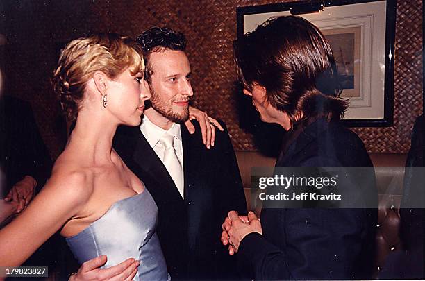 Jenna Elfman, Bodhi Elfman & Tom Cruise during 2000 Golden Globe SKG Party in Los Angeles, California, United States.