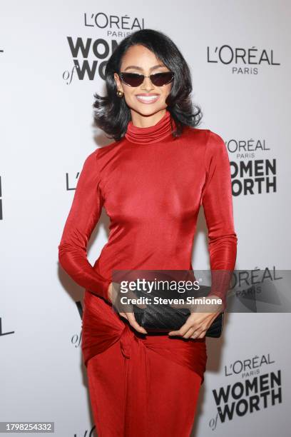 Nazanin Mandi attends the 2023 L'Oréal Paris Women Of Worth at NeueHouse Hollywood on November 16, 2023 in Hollywood, California.