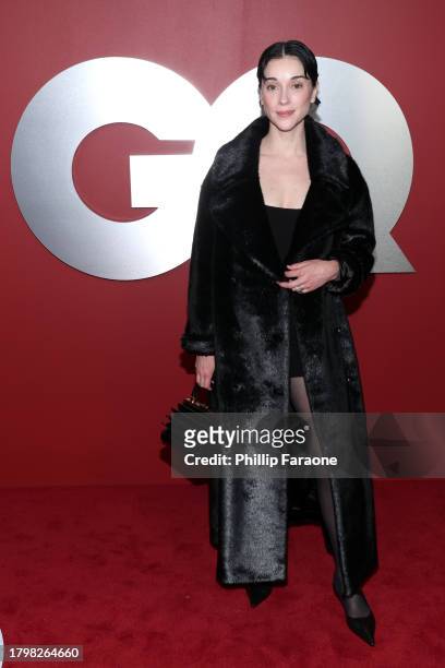 St. Vincent arrives at the GQ Men of the Year Party 2023 at Bar Marmont on November 16, 2023 in Los Angeles, California.