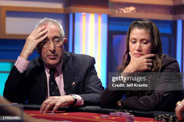 Ben Stein and Shannon Elizabeth during GSN, the Network for Games, Presents Celebrity Blackjack - Finals at Hollywood Center Studios Stage 9 in Los...
