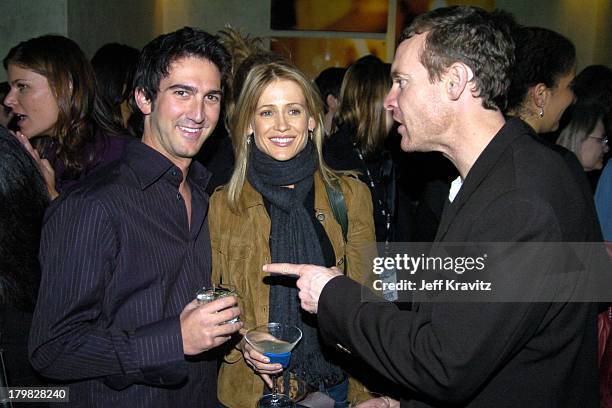 Josh Schwartz, Kelly Rowan and Tate Donovan during Fox TCA All Star Party at Dolce-Inside Coverage at Dolce in Los Angeles, California, United States.