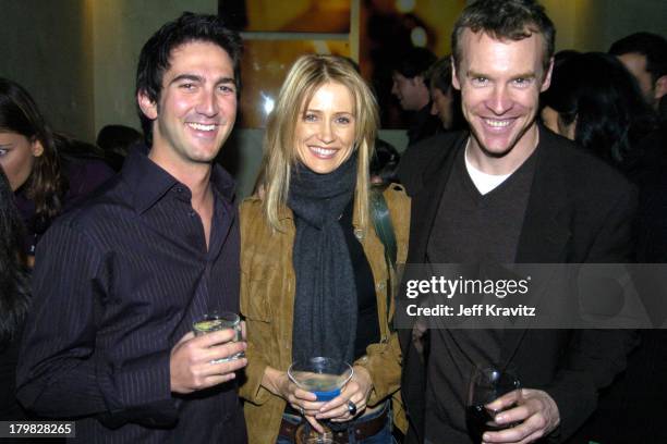 Josh Schwartz, Kelly Rowan and Tate Donovan during Fox TCA All Star Party at Dolce-Inside Coverage at Dolce in Los Angeles, California, United States.