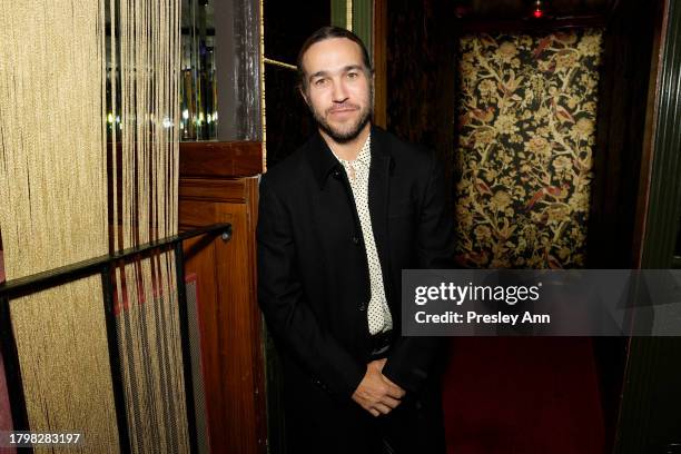 Pete Wentz attends the GQ Men of the Year Party 2023 at Bar Marmont on November 16, 2023 in Los Angeles, California.