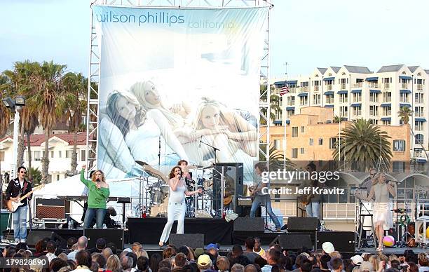 Carnie Wilson, Wendy Wilson and Chynna Phillips of Wilson Phillips