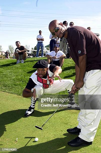 Will Smith & Damon Wayans during VH1 Fairway to Heaven Golf Tourney in Las Vegas, Nevada, United States.