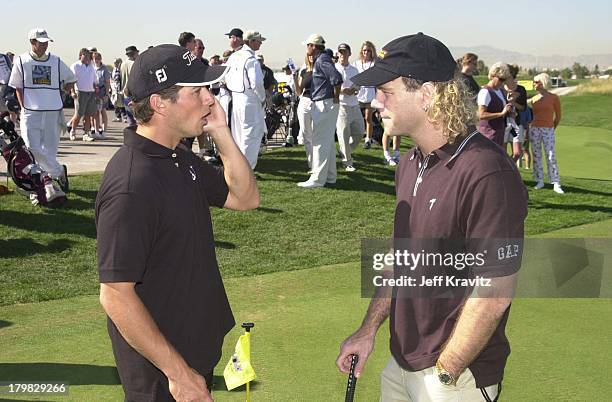 Scott Wolf & Dave Bryan during VH1 Fairway to Heaven Golf Tourney in Las Vegas, Nevada, United States.