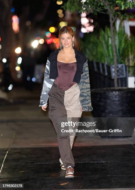 Hannah Stocking attends the Shein Friendsgiving Dinner Hosted By Jena Frumes at Hotel Figueroa on November 16, 2023 in Los Angeles, California.