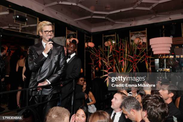 Will Welch speaks during the GQ Men of the Year Party 2023 at Bar Marmont on November 16, 2023 in Los Angeles, California.