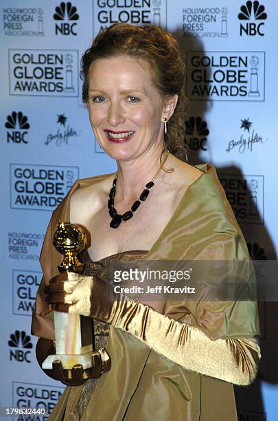 Frances Conroy, winner of the Golden Globe for Best Performance by an Actress in a Television Series-Drama: Six Feet Under