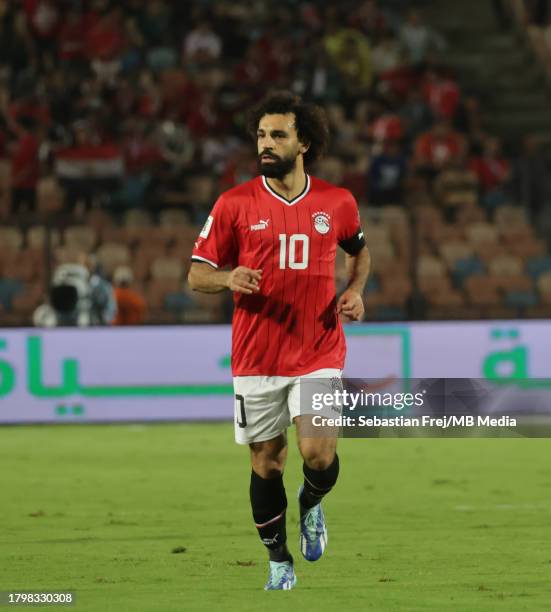 Mohamed Salah of Egypt during the CAF Qualifiers match for FIFA World Cup 2026 between Egypt and Djibouti at Cairo International stadium on November...