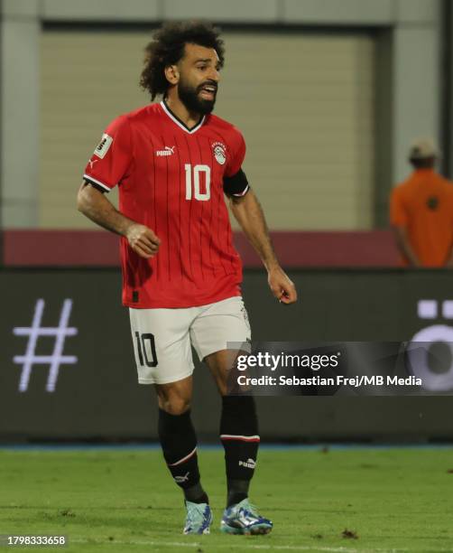 Mohamed Salah of Egypt during the CAF Qualifiers match for FIFA World Cup 2026 between Egypt and Djibouti at Cairo International stadium on November...