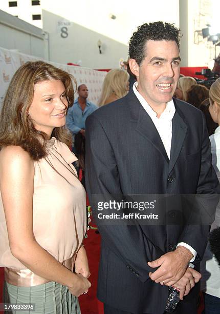 Adam Carolla and Wife during Comedy Central Roast of Pamela Anderson - Red Carpet at Sony Studio in Culver City, California, United States.