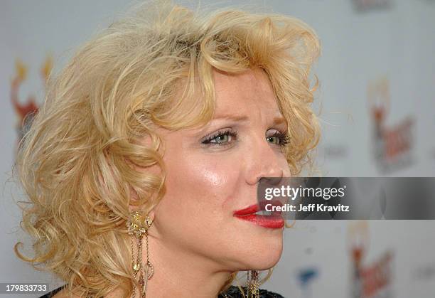 Courtney Love during Comedy Central Roast of Pamela Anderson - Red Carpet at Sony Studio in Culver City, California, United States.