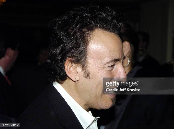 Bruce Springsteen during 20th Annual Rock and Roll Hall of Fame Induction Ceremony - Audience and Backstage at Waldorf Astoria Hotel in New York...