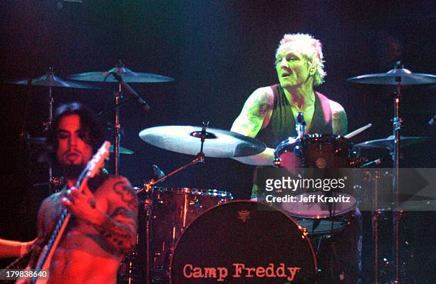 Dave Navarro and Matt Sorum during Camp Freddy Benefit Concert for South East Asia Tsunami Relief at Key Club in Hollywood, California, United States.