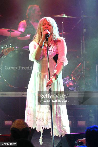 Courtney Love during Camp Freddy Benefit Concert for South East Asia Tsunami Relief at Key Club in Hollywood, California, United States.