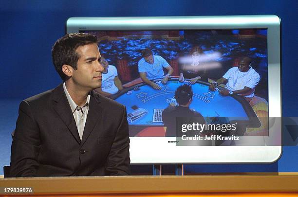 Matt Vasgerian during Celebrity Blackjack. Matt Vasgersian hosts Celebrity Blackjack, a one hour weekly tournament featuring 40 stars competing for a...