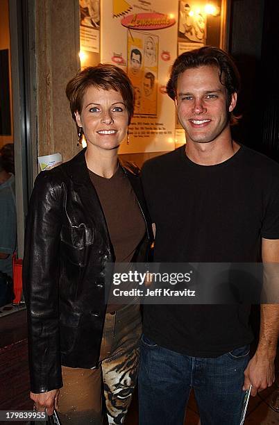 Dana Sparks & Travis Shuldt during Party for the play Lemonade in Los Angeles, California, United States.