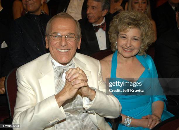 John Spencer and JoAnn Mariano during 55th Annual Primetime Emmy Awards - Backstage and Audience at The Shrine Auditorium in Los Angeles, California,...