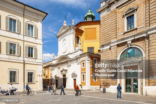 ravenna, piazza del popolo square - ravenna stock pictures, royalty-free photos & images