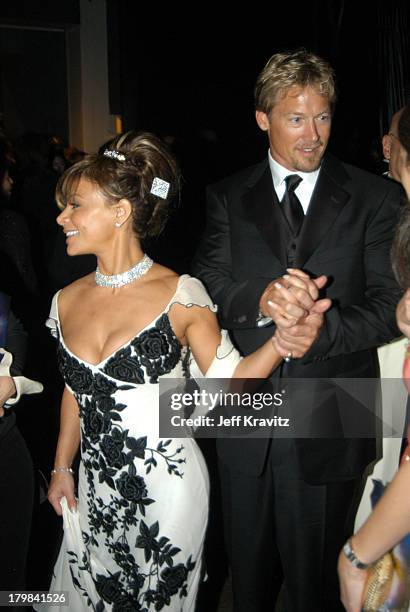 Paula Abdul and guest during 55th Annual Primetime Emmy Awards - Governors Ball at The Shrine Auditorium in Los Angeles, California, United States.