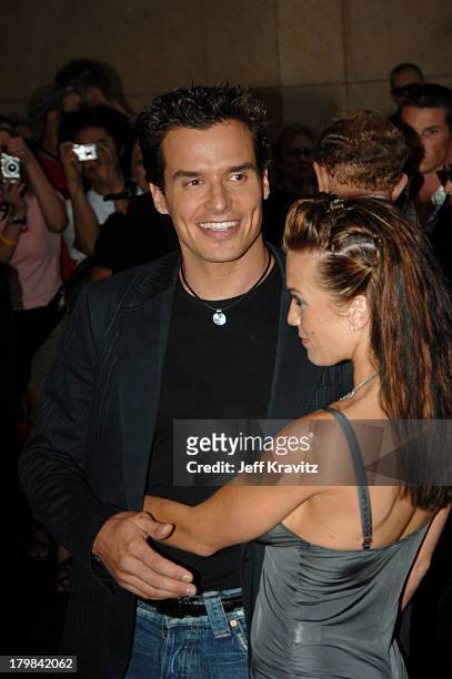 Antonio Sabato Jr. And guest during 2005 World Music Awards - Arrivals at Kodak Theater in Hollywood, California, United States.