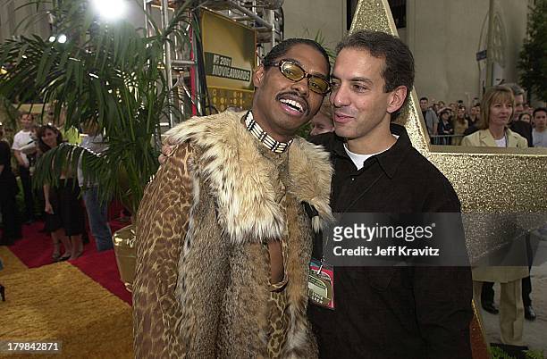 Lance Crouther aka Pootie Tang and Van Toffler during 2001 MTV Movie Awards - Arrivals at Shrine Auditorium in Los Angeles, California, United States.