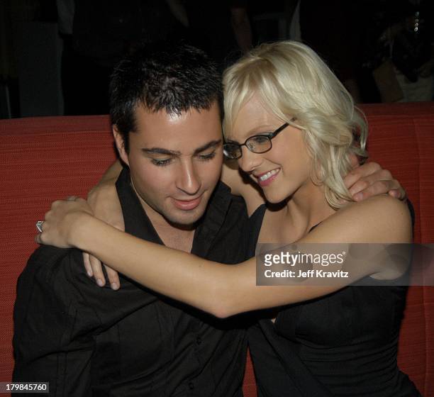 Anna Faris and fiance Ben Indra during Scary Movie 3 Los Angeles Premiere - After Party at The W Hotel in Westwood, California, United States.