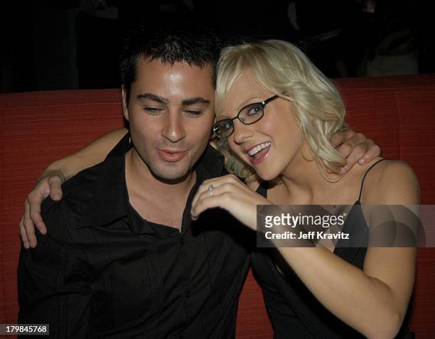Anna Faris and fiance Ben Indra during Scary Movie 3 Los Angeles Premiere - After Party at The W Hotel in Westwood, California, United States.