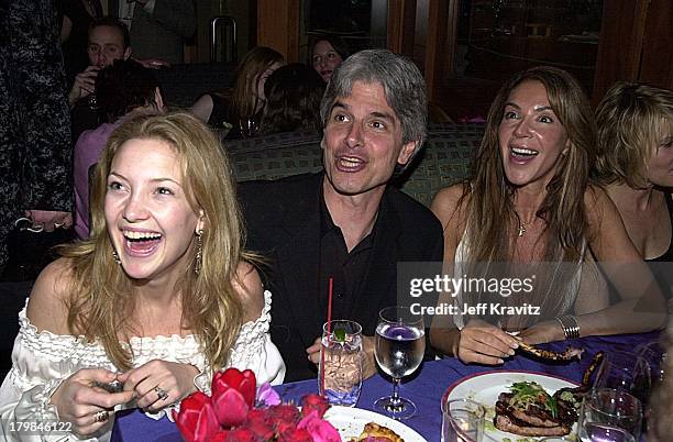 Kate Hudson, Walter Parks and Giannina Facio during Dreamworks Pre-Oscar Party at Spago in Beverly Hills, California, United States.