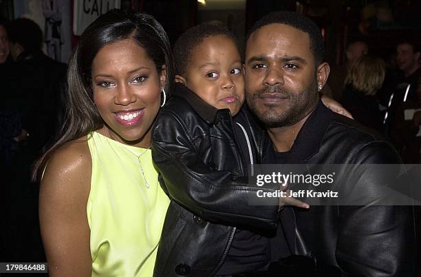 Regina King, Ian Alexander Jr and Ian Alexander during Down to Earth Premiere, 2001.