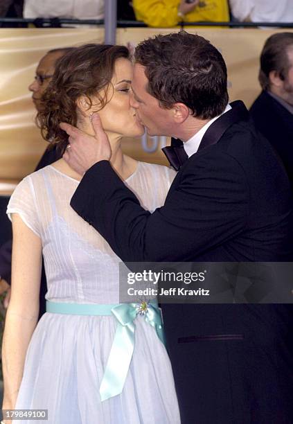 Melissa Merwin and Joshua Malina during The 10th Annual Screen Actors Guild Awards - Arrivals at The Shrine Auditorium in Los Angeles, California,...