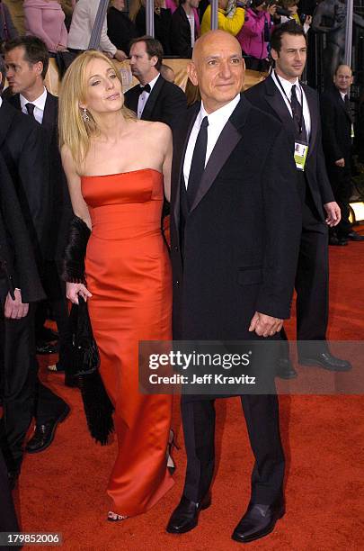 Alexandra Christmann and Ben Kingsley during The 10th Annual Screen Actors Guild Awards - Arrivals at The Shrine Auditorium in Los Angeles,...